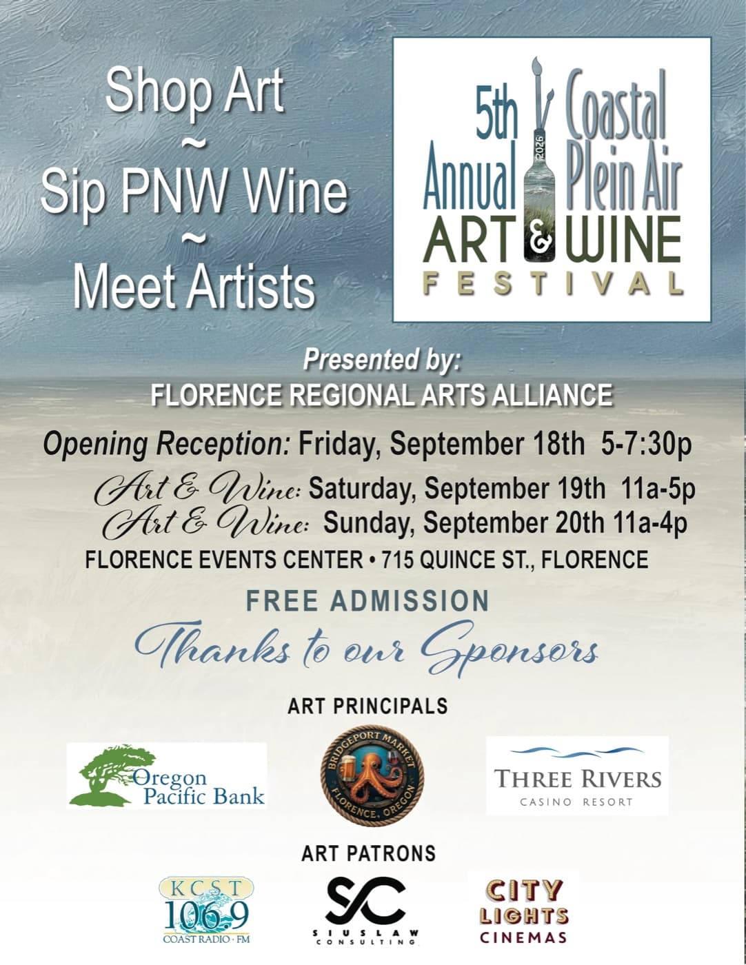 Coastal Plein Air Art & Wine Festival